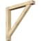 Ekena Millwork Traditional Block Rough Sawn Bracket w/ Offset Brace, Douglas Fir, 6"W x 44"D x 44"H BKT0604X44X44TRA05RDF - alternate 1